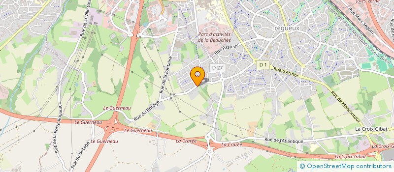 localisation de l'entreprise SCI ORABRUNIE  TREGUEUX