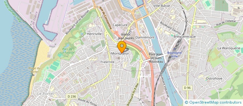 localisation de l'entreprise SCI ORAC  BOULOGNE-SUR-MER