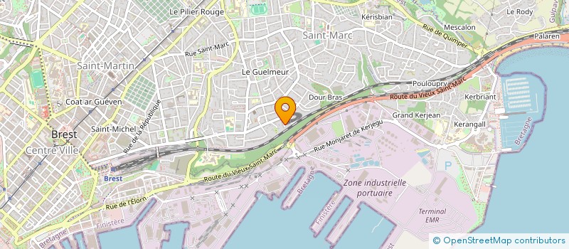 localisation de l'entreprise SCI ORACLE  BREST