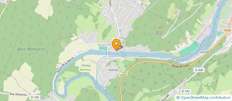 localisation de l'entreprise SCI ORAH  CHAMPAGNEY