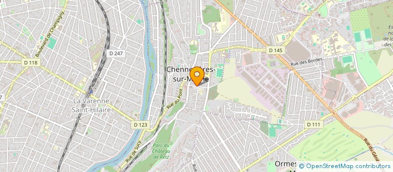 localisation de l'entreprise SCI ORAIN  CHENNEVIERES-SUR-MARNE