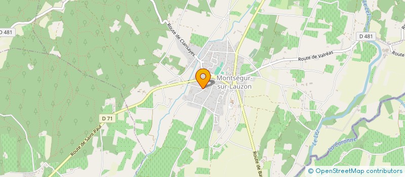 localisation de l'entreprise SCI ORAISON-LOPEZ  MONTSEGUR-SUR-LAUZON