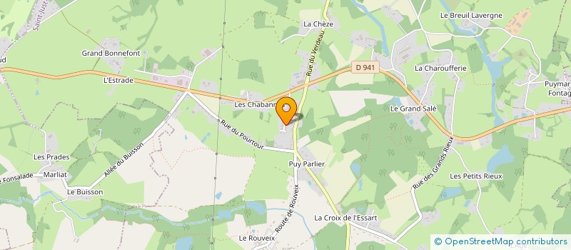 localisation de l'entreprise SCI ORALIM CORREZE à SAINT-JUST-LE-MARTEL