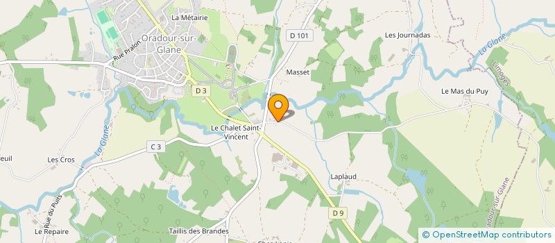 localisation de l'entreprise SCI ORANATH IMMOBILIER à ORADOUR-SUR-GLANE