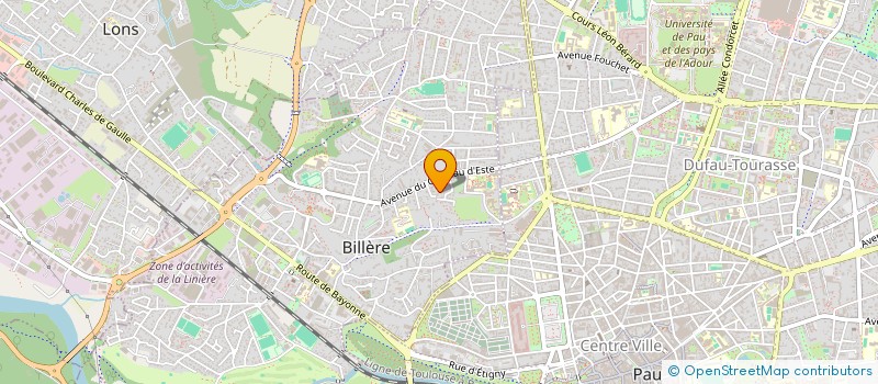 localisation de l'entreprise SCI ORANGE 15  BILLERE