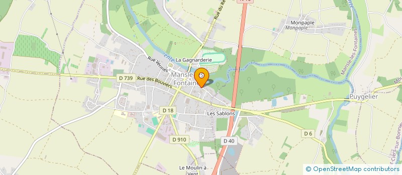 localisation de l'entreprise SCI ORANGE BLEU  MANSLE-LES-FONTAINES
