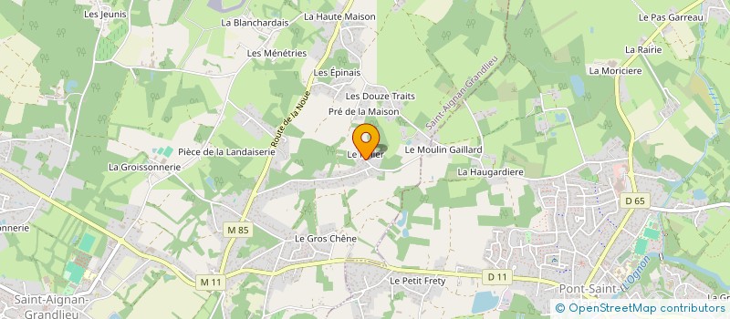 localisation de l'entreprise SCI ORANGE DU PINIER  SAINT-AIGNAN-GRANDLIEU