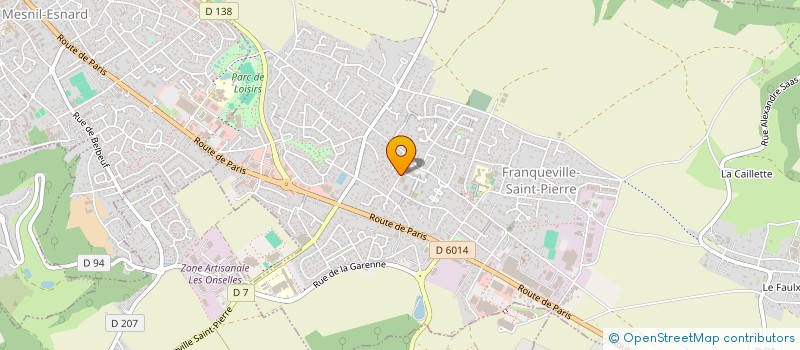 localisation de l'entreprise SCI ORANGE ET JASMIN  FRANQUEVILLE-SAINT-PIERRE