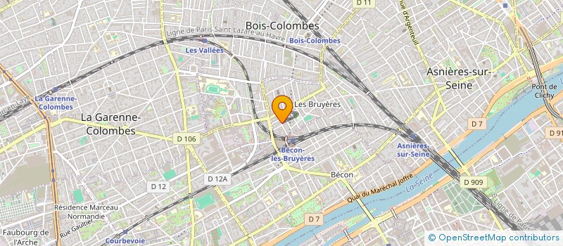 localisation de l'entreprise SCI ORANGE STUDIO à ASNIERES-SUR-SEINE