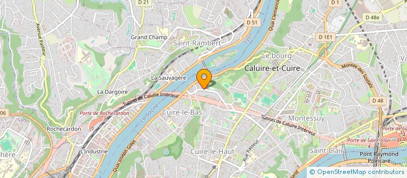 localisation de l'entreprise SCI ORANGERIE DE LA RIVETTE  CALUIRE-ET-CUIRE