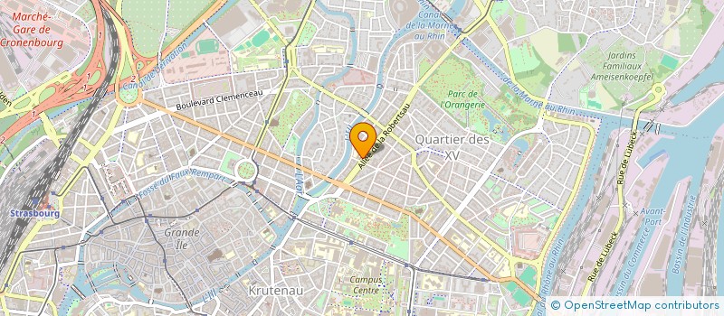 localisation de l'entreprise SCI ORANGERIE II  STRASBOURG