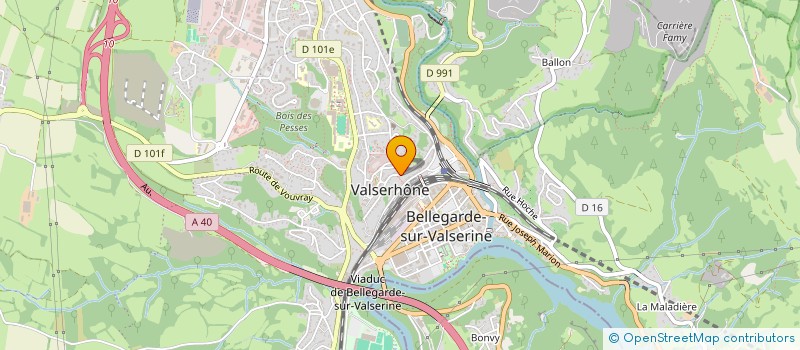 localisation de l'entreprise SCI ORANIA à VALSERHONE