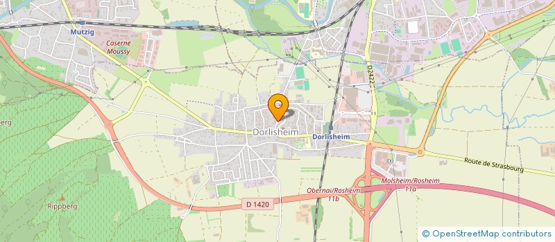 localisation de l'entreprise SCI ORANNE  DORLISHEIM