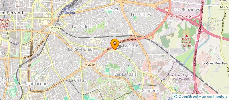 localisation de l'entreprise SCI ORAPAR  CLERMONT-FERRAND