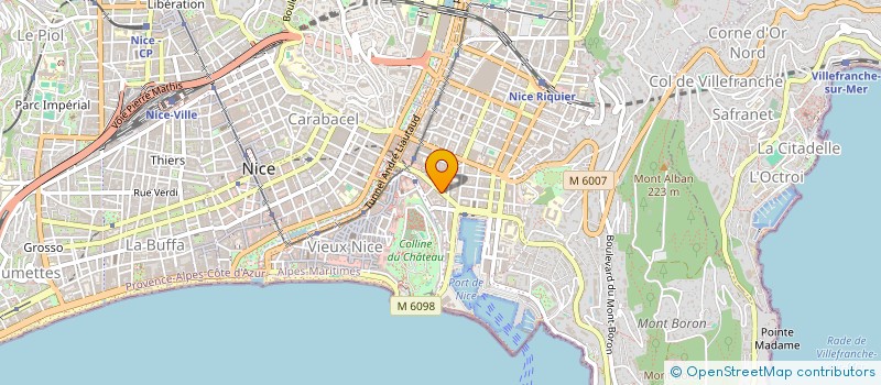 localisation de l'entreprise SCI ORATOIRE  NICE