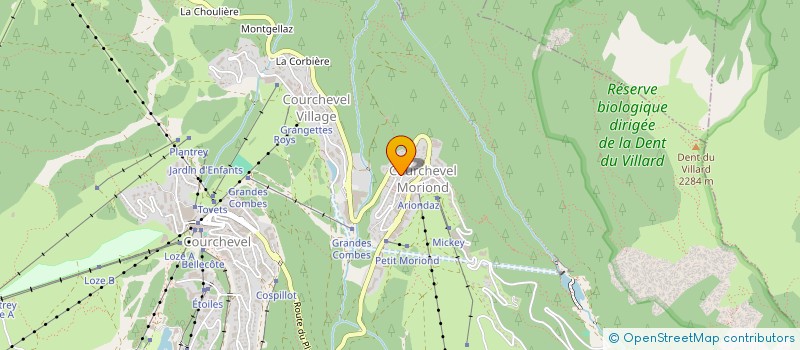 localisation de l'entreprise SCI ORATOIRE-AG à COURCHEVEL