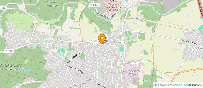 localisation de l'entreprise SCI ORAVA à COURTRY