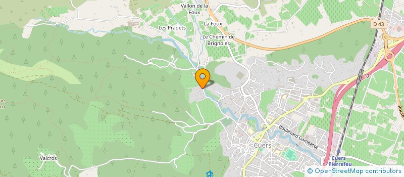 localisation de l'entreprise SCI ORAVAL  CUERS