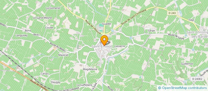 localisation de l'entreprise SCI ORB  SAINT-EMILION