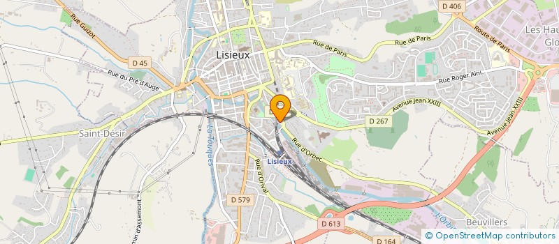 localisation de l'entreprise SCI ORBEC à LISIEUX
