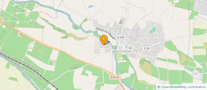 localisation de l'entreprise SCI ORBRIA  PENNAUTIER