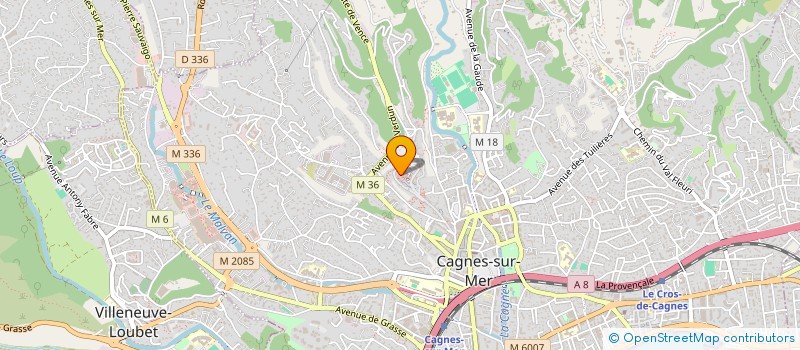localisation de l'entreprise SCI ORC à CAGNES-SUR-MER