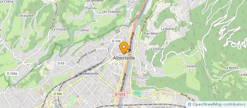 localisation de l'entreprise SCI ORCA 1  ALBERTVILLE