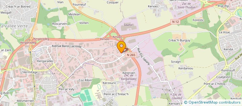 localisation de l'entreprise SCI ORCA  GUIPAVAS