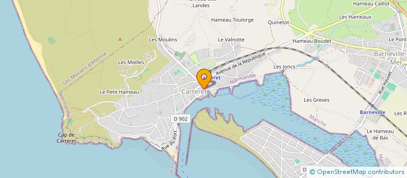 localisation de l'entreprise SCI ORCADE à BARNEVILLE-CARTERET