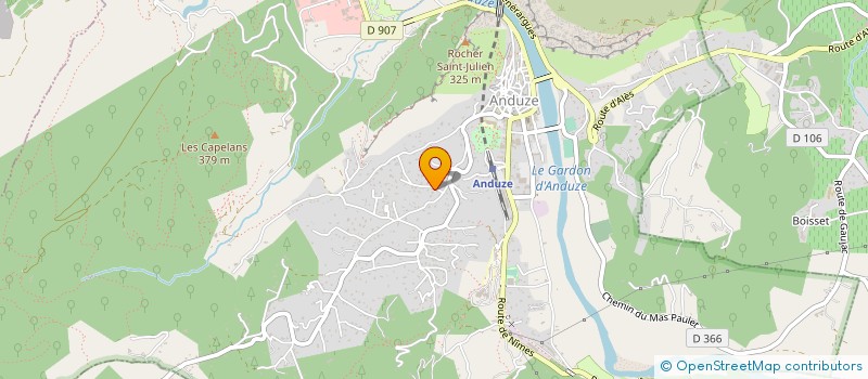 localisation de l'entreprise SCI ORCAL à ANDUZE