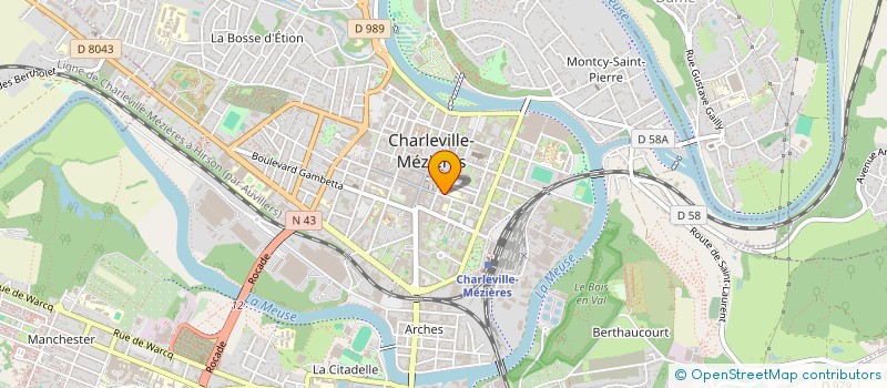 localisation de l'entreprise SCI ORCAMA à CHARLEVILLE-MEZIERES