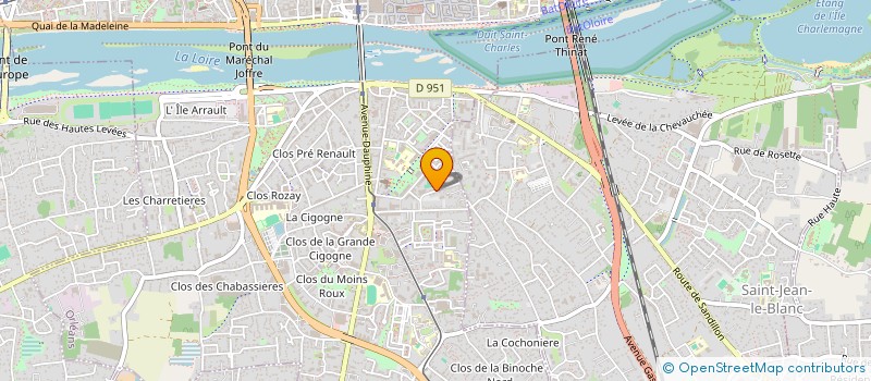 localisation de l'entreprise SCI ORCANA à ORLEANS