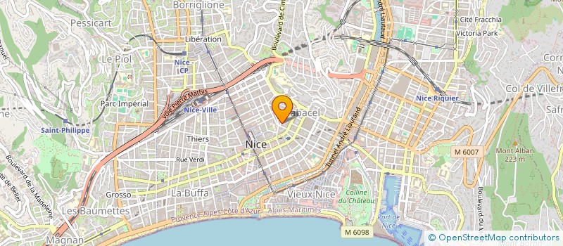 localisation de l'entreprise SCI ORCANOBA à NICE