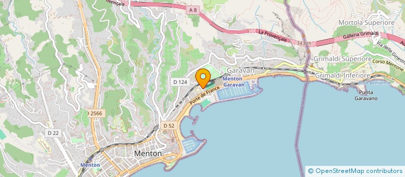 localisation de l'entreprise SCI ORCHARD à MENTON