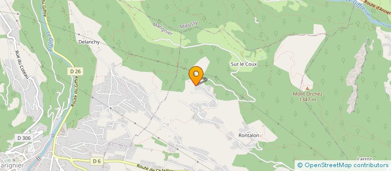 localisation de l'entreprise SCI ORCHEX TIB-CAM  THYEZ