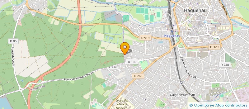 localisation de l'entreprise SCI ORCHIDEE  HAGUENAU