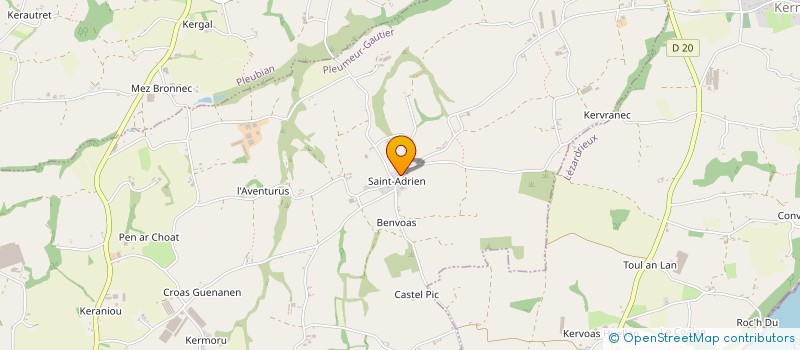 localisation de l'entreprise SCI ORCHIDEE  PLEUMEUR-GAUTIER