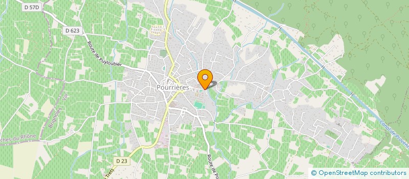 localisation de l'entreprise SCI ORCHIDEE  POURRIERES