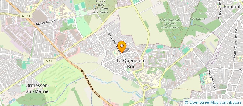 localisation de l'entreprise SCI ORCHIDEE  LA QUEUE-EN-BRIE