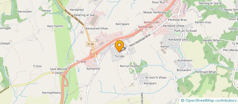 localisation de l'entreprise SCI ORCHIDEE  PLOMELIN