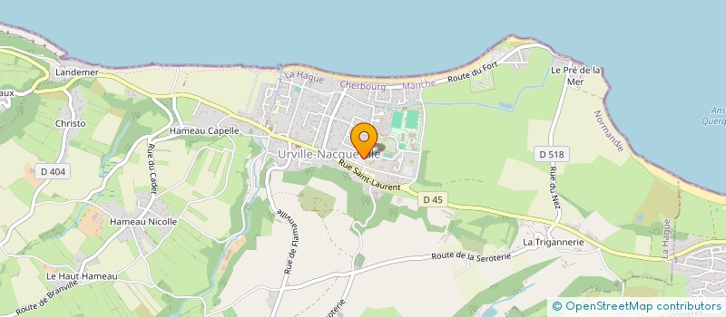 localisation de l'entreprise SCI ORCHIDEE  LA HAGUE