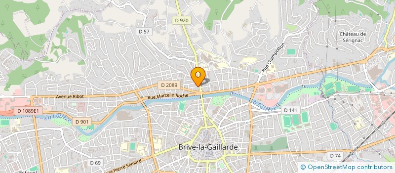 localisation de l'entreprise SCI ORCHILA  BRIVE-LA-GAILLARDE