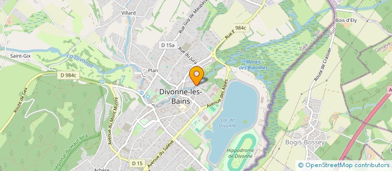localisation de l'entreprise SCI ORCHIS à DIVONNE-LES-BAINS