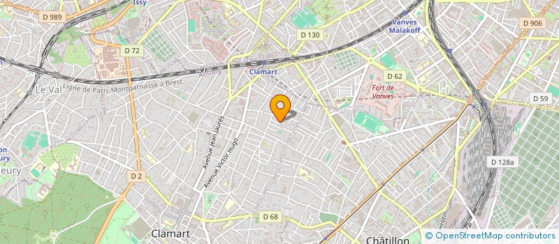 localisation de l'entreprise SCI ORCHIS  CLAMART
