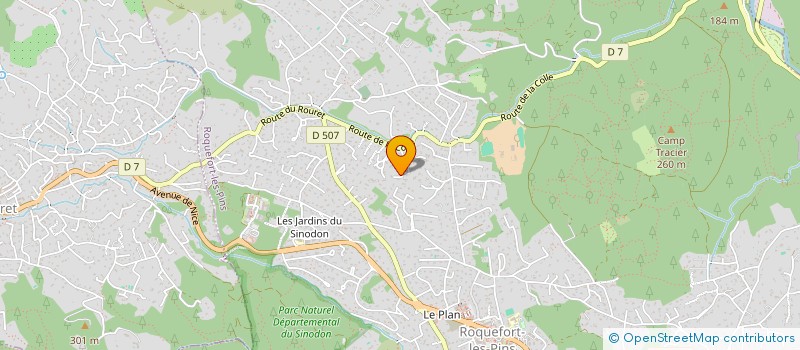 localisation de l'entreprise SCI ORCHIS IMMO à ROQUEFORT-LES-PINS