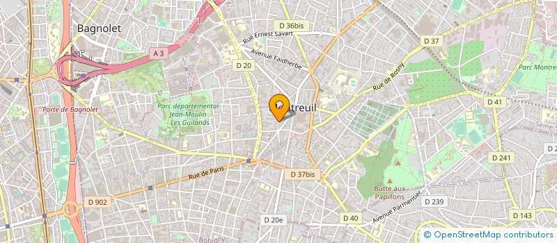 localisation de l'entreprise SCI ORD 1 à MONTREUIL