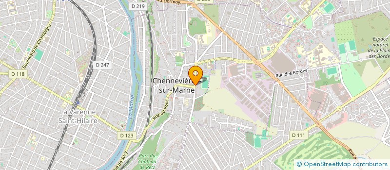 localisation de l'entreprise SCI ORDICATS  CHENNEVIERES-SUR-MARNE