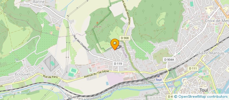 localisation de l'entreprise SCI OREA  ECROUVES