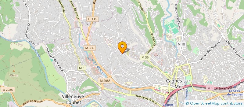 localisation de l'entreprise SCI OREADES BNG à CAGNES-SUR-MER