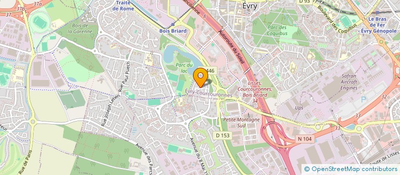localisation de l'entreprise SCI OREE à EVRY-COURCOURONNES